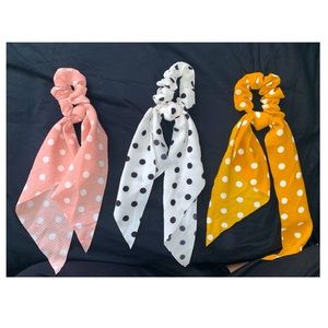 Pack of 3 scarf scrunchies